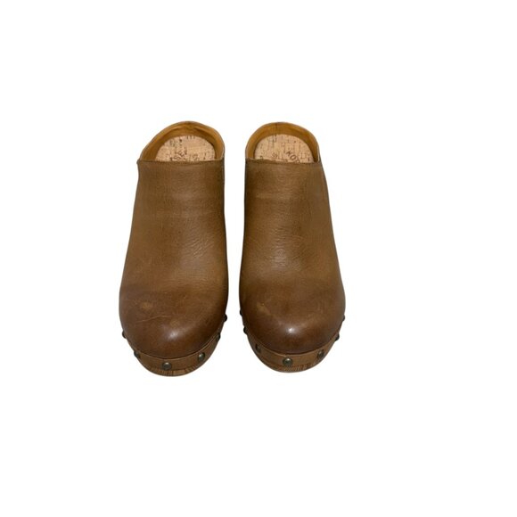 Kork-Ease Womens Demi Leather Platform Slip On Clogs mules Size 6 Boho Retro‎ - Picture 2 of 10